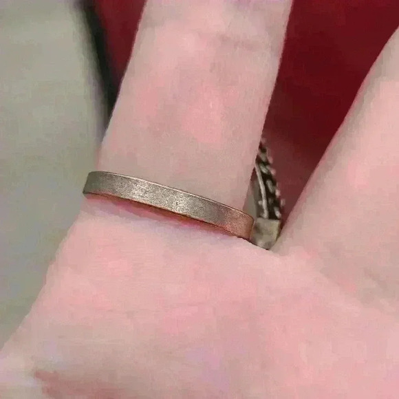 Moonstone crystal like  silver tone ring size 8 adjustable water drop shape ring - Picture 5 of 17